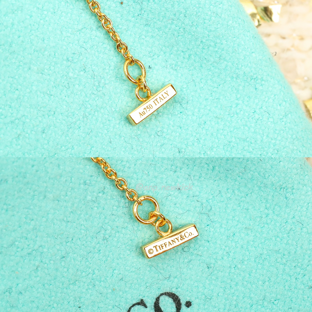 Tiffany T Gold Diamond And Turquoise Circle Pendant (5) - www.newkick.vip